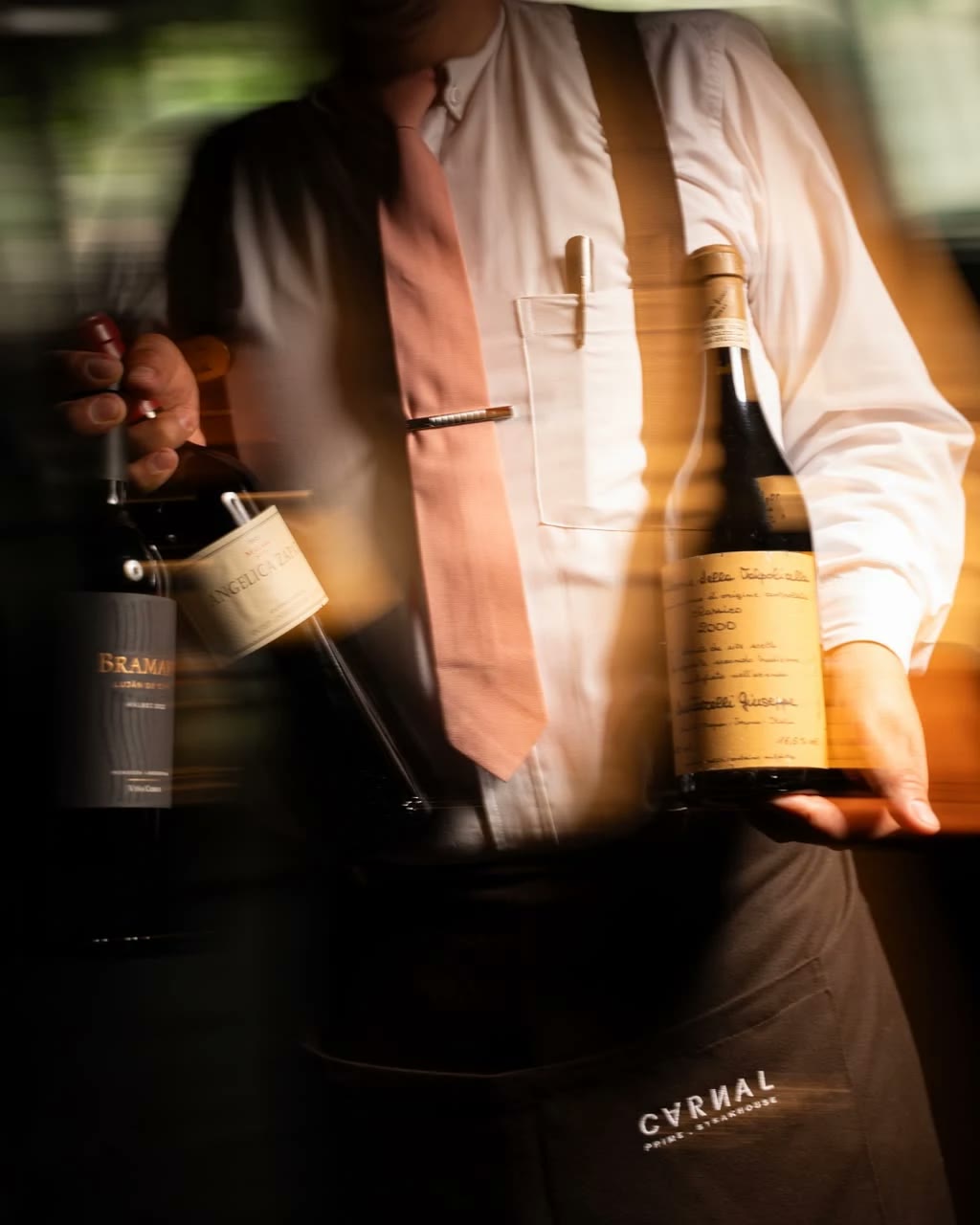 Sommelier de Carnal con selección de vinos